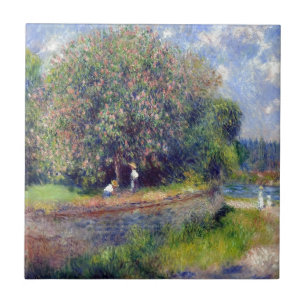 Azulejo De Cerâmica Árvore de castanha de Pierre-Auguste Renoir