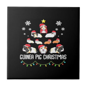Azulejo De Cerâmica Árvore de Natal de Porco  Furioso Pig Lover