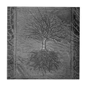 Azulejo De Cerâmica Árvore do cromo da vida