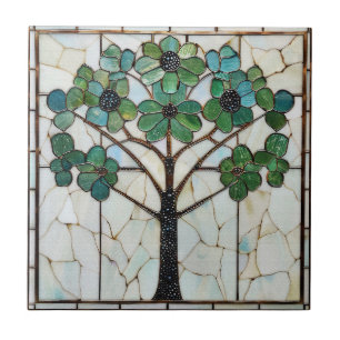Azulejo De Cerâmica Árvore Flor