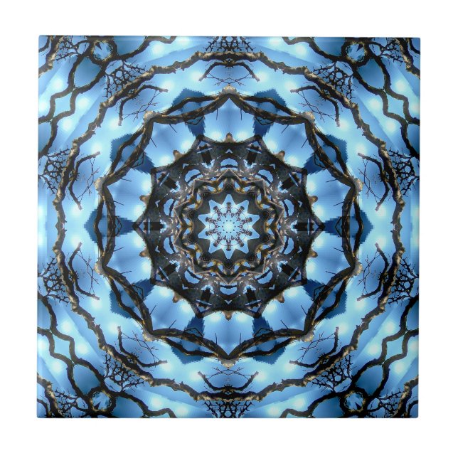 AZULEJO DE CERÂMICA  ÁRVORES (Frente)