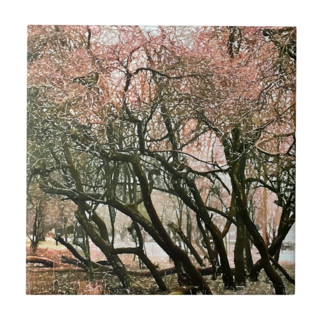 AZULEJO DE CERÂMICA  ÁRVORES (Frente)