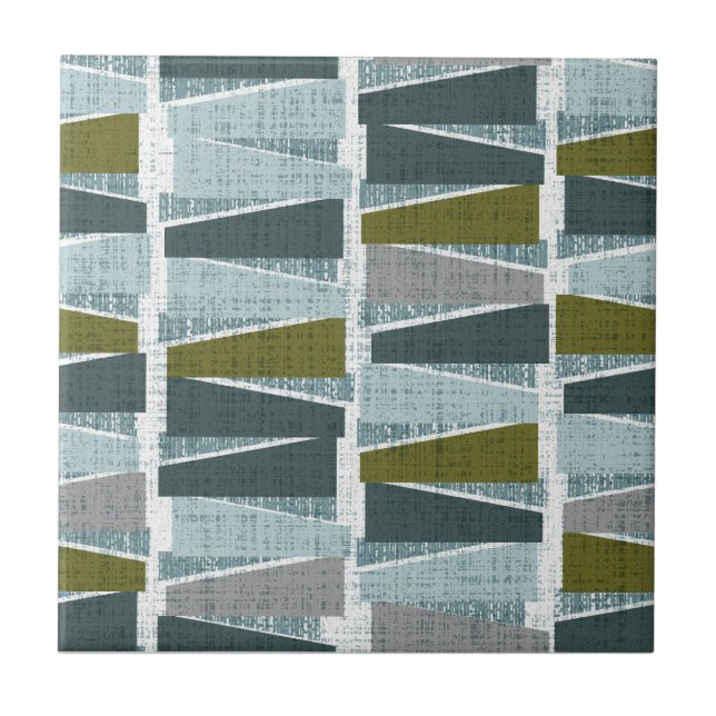 Azulejo De Cerâmica Árvores abstratas (Frente)