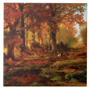Azulejo De Cerâmica Árvores em Cresheim Glen (Filadélfia)