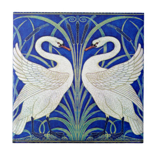 Azulejo De Cerâmica As cisnes pelo guindaste de Walter
