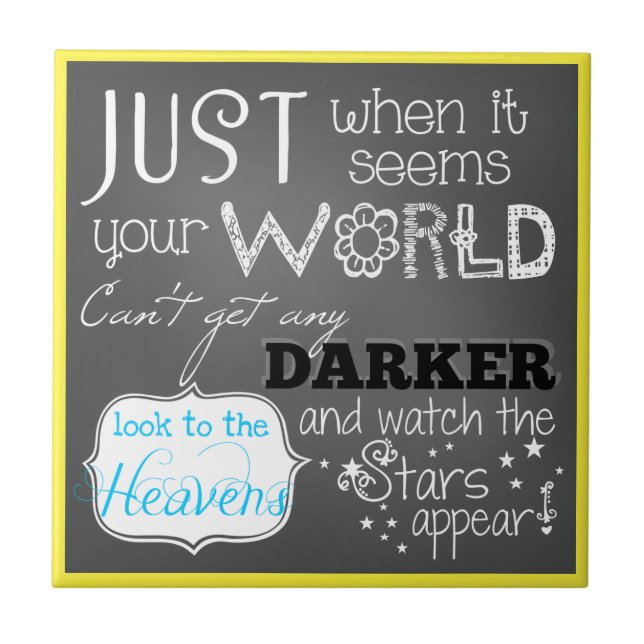 Azulejo De Cerâmica As Estrelas Parecem Um Mosaico De Cerâmica Inspira (Frente)