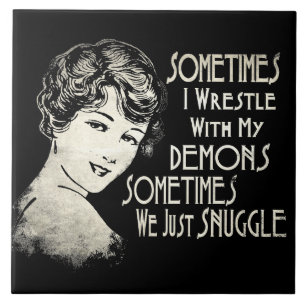 Azulejo De Cerâmica As Mulheres Da Frase Sarcástica Se Lembram Às Ve