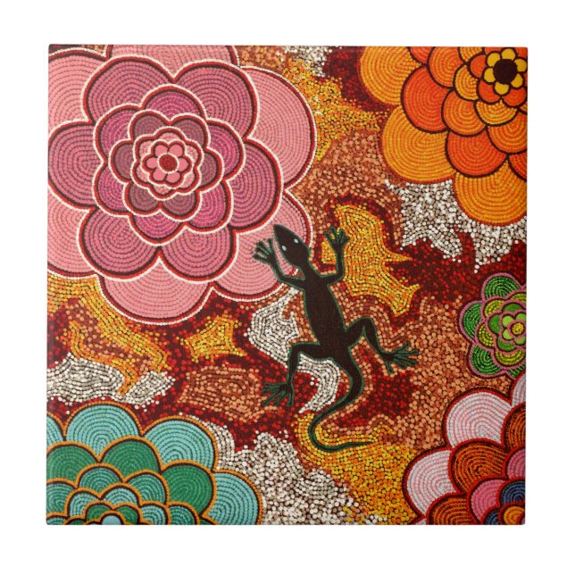 Azulejo De Cerâmica As rosas do deserto (Frente)
