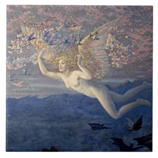 Azulejo De Cerâmica “Asas da Manhã” por Edward Robert Hughes