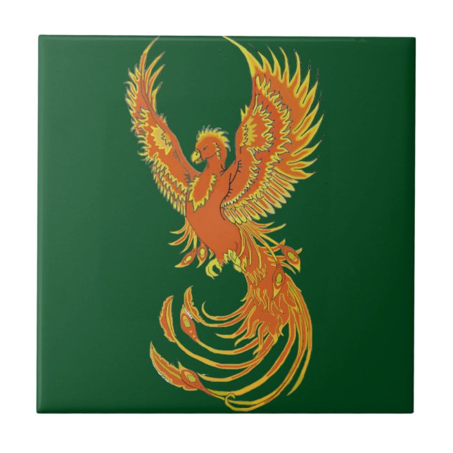Azulejo De Cerâmica Ascensão Phoenix Azulejo cerâmica (Frente)