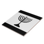 Azulejo De Cerâmica Ashkenazi Yiddish Flag<br><div class="desc">azulejo de cerâmica quadrada de 6" x 6" com uma imagem do que é chamado de "bandeira idídica". É mais reconhecível devido à sua semelhança óbvia e extraordinária com a bandeira azul e branca de Israel, ela própria modelada no xale judeu. Na verdade, a "bandeira iídiche" parece uma bandeira israelita...</div>