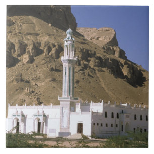 Azulejo De Cerâmica Ásia, Iêmen, Tarim. Mesquita branca.