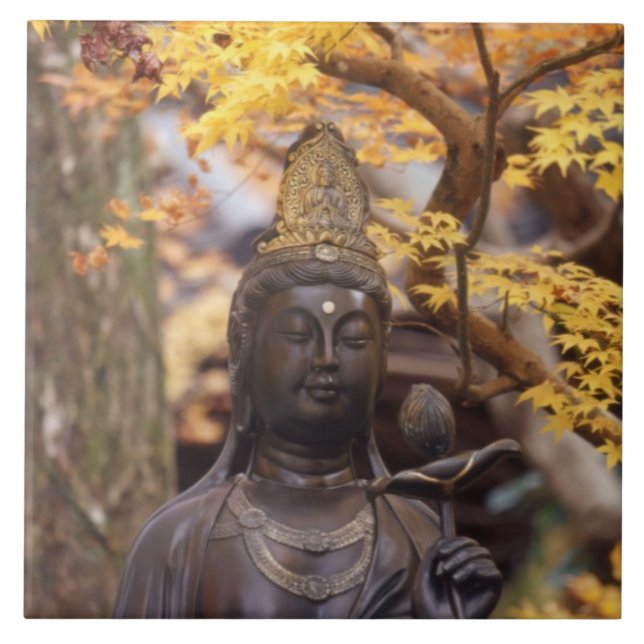 Azulejo De Cerâmica Ásia, Japão, Buda (Frente)