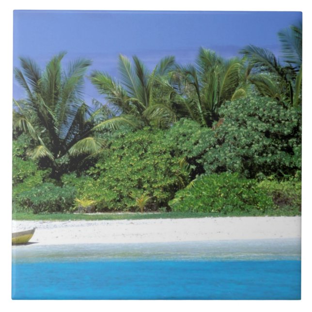 Azulejo De Cerâmica Ásia, Maldivas. Atol do Norte (Frente)