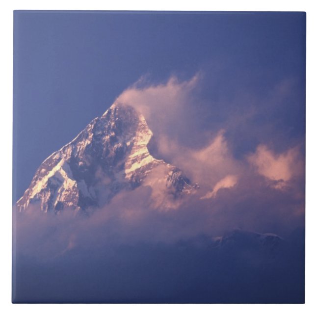 Azulejo De Cerâmica Ásia, Nepal. Machhapuchhare (Frente)
