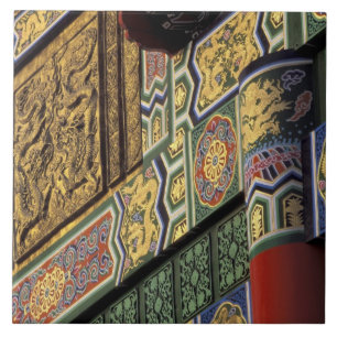 Azulejo De Cerâmica Ásia, Taiwan, Taipei. O Grand Hotel, principal