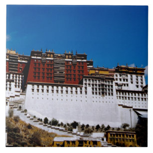 Azulejo De Cerâmica Ásia, Tibete, Lhasa, Palácio de Potala e Red 2
