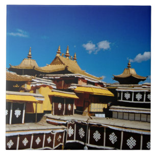 Azulejo De Cerâmica Ásia, Tibete, Lhasa, Palácio de Potala também conh