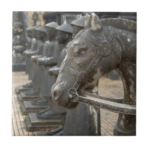 Azulejo De Cerâmica Ásia, Vietnã. Figuras e estátuas de cavalos