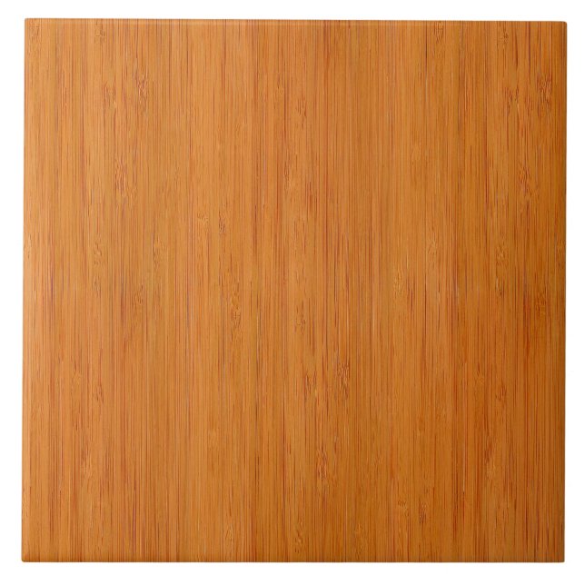 Azulejo De Cerâmica Aspecto Amber De Madeira De Bambu (Frente)