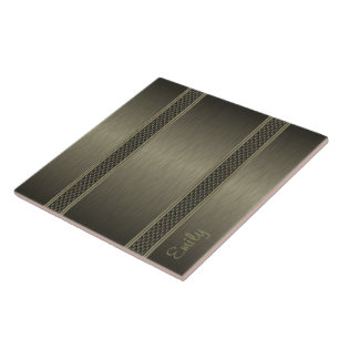 Azulejo De Cerâmica Aspecto de alumínio verde esbranquiçado, preto, me