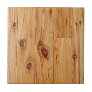 Azulejo De Cerâmica Assoalho de madeira claro Knotty da grão