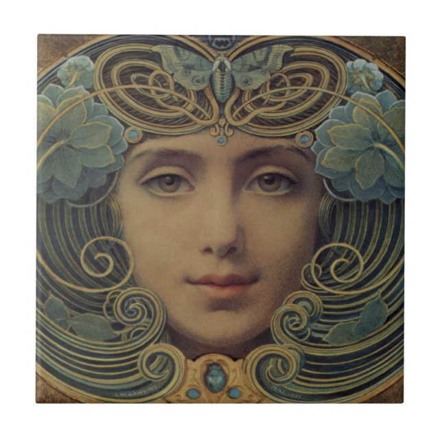 Azulejo De Cerâmica Assuntos na razão dourada (Frente)