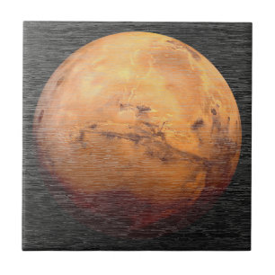 Azulejo De Cerâmica Astronomia do Planeta Marte Cósmico