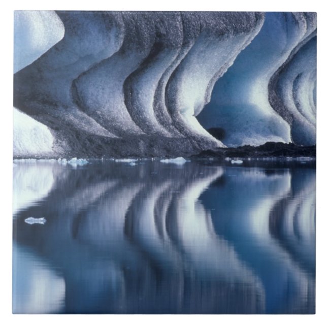 Azulejo De Cerâmica Atlântico Norte, Islândia, Breioamerkurjokull 2 (Frente)