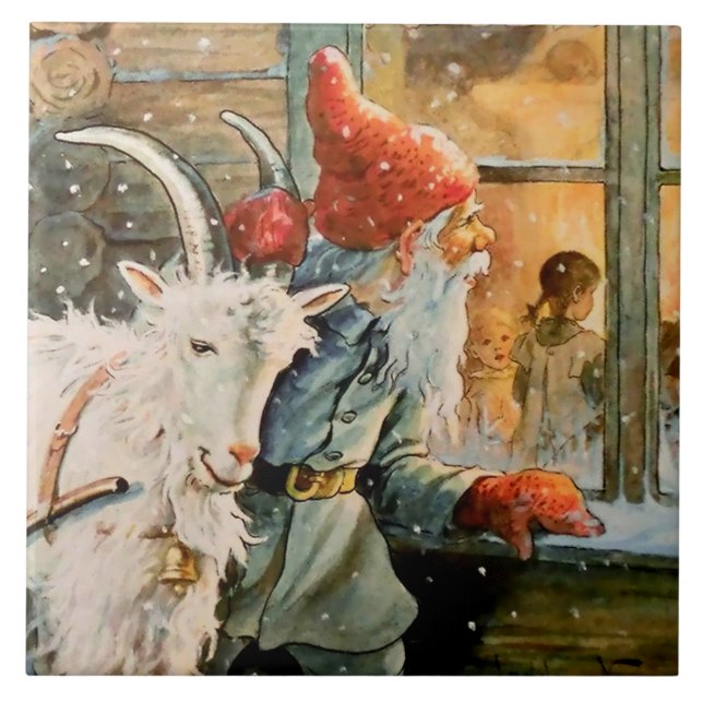 Azulejo De Cerâmica "Através da janela" por Jenny Nystrom (Frente)