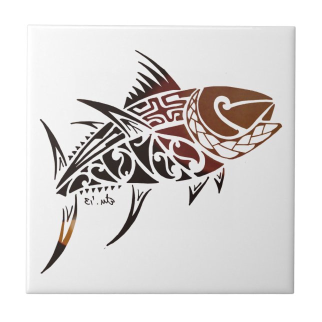 Azulejo De Cerâmica Atum (Frente)