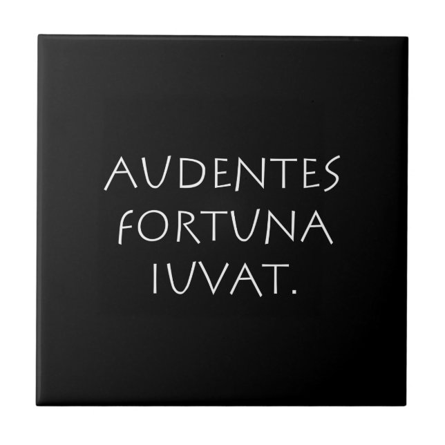 Azulejo De Cerâmica Aubas fortuna iuvat (Frente)