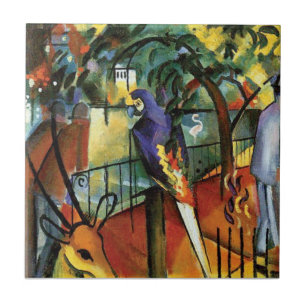 Azulejo De Cerâmica Auguste Macke - Jardim Zoológico Amante de Animais
