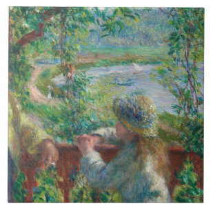 Azulejo De Cerâmica Auguste Renoir - Perto do lago