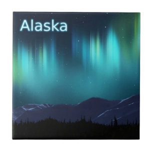Azulejo De Cerâmica Aurora Borealis