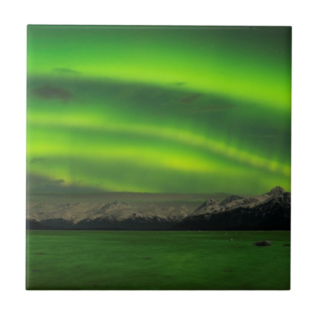 Azulejo De Cerâmica Aurora poderosa (Frente)