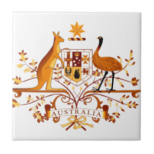 Azulejo De Cerâmica Austrália COA Brown