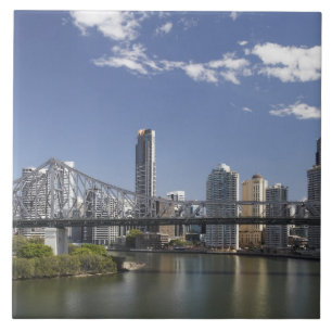 Azulejo De Cerâmica Austrália, Queensland, Brisbane, Story Bridge,