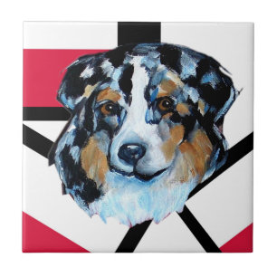 AZULEJO DE CERÂMICA  AUSTRALIAN SHEPHERD