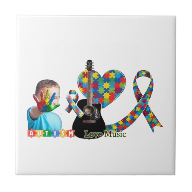 Azulejo De Cerâmica Autism (Frente)