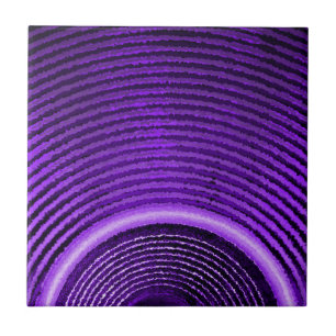 Azulejo De Cerâmica auto-falante de música roxa e ondas sonoras