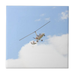 Azulejo De Cerâmica Autogyro em voo