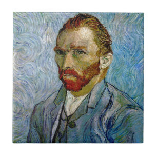 Azulejo De Cerâmica autorretrato de Van Gogh