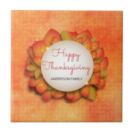 Azulejo De Cerâmica Autumn Wreath