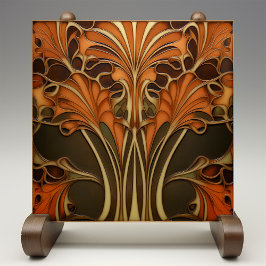 Azulejo De Cerâmica Autumone Elegance Art Nouveau