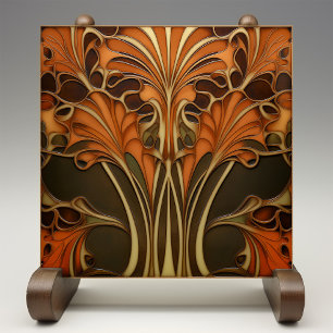 Azulejo De Cerâmica Autumone Elegance Art Nouveau