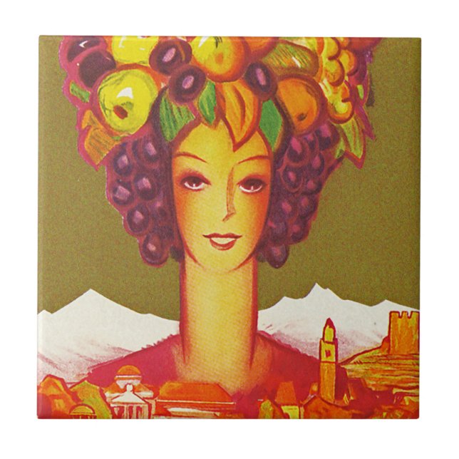 Azulejo De Cerâmica Autunno a Merano (Frente)