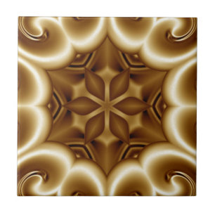 Azulejo De Cerâmica Avant-Garde ~ Dourado ~ Esmagado Dourado 03 A ~