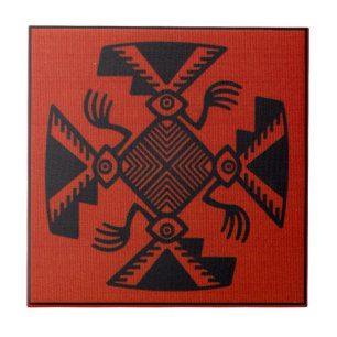 Azulejo De Cerâmica Ave Inca Peruana