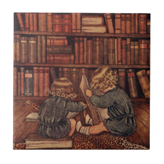 Azulejo De Cerâmica Aventuras na Biblioteca